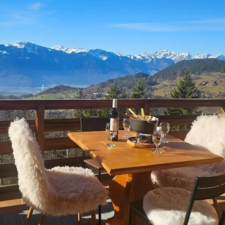 Bel Alpin Avec Vue Imprenable Appartement