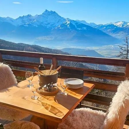 Bel Alpin Avec Vue Imprenable Lägenhet
